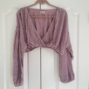 Urban Outfitters wrap top in mauve XL